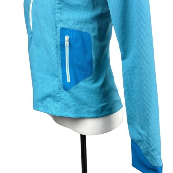ARC'TERYX Zip Lightweight Pullover Sz XS Blue Turquoise - Picture 4 of 6